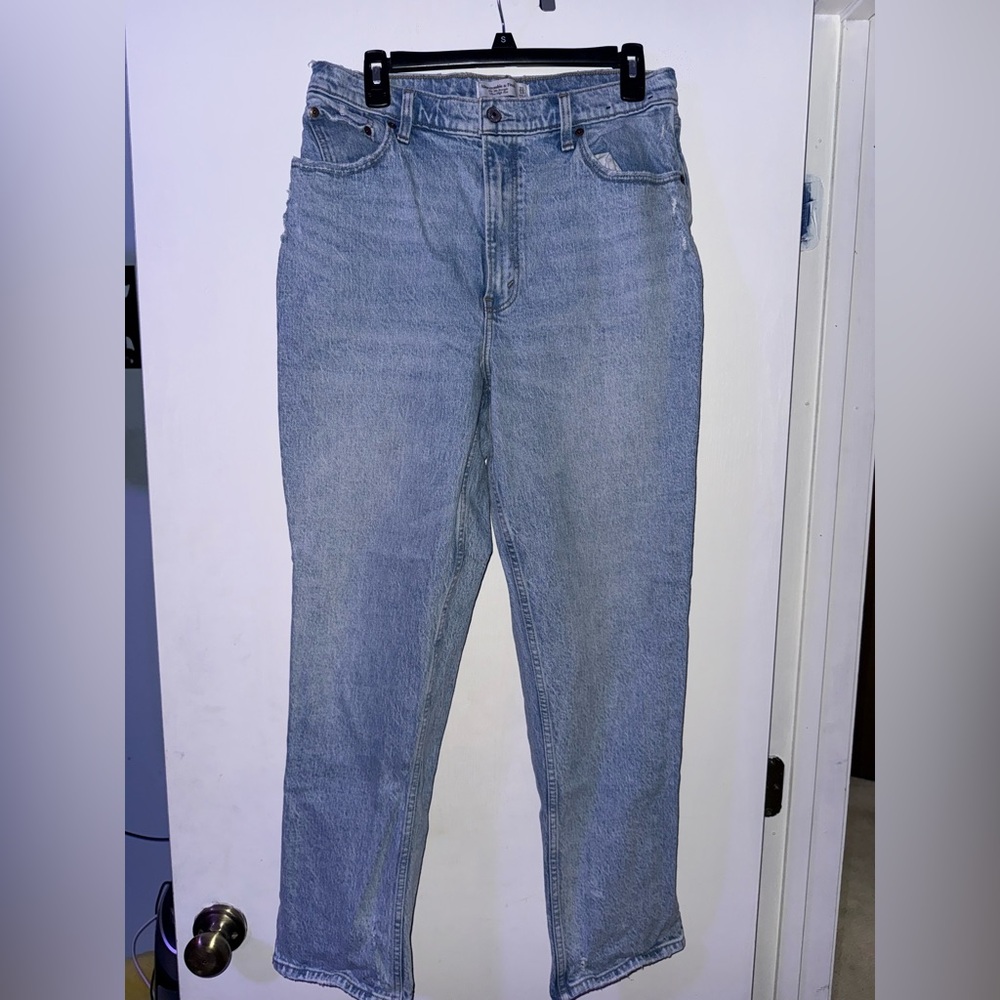 Abercrombie & Fitch High Rise Women Jeans - Light Blue